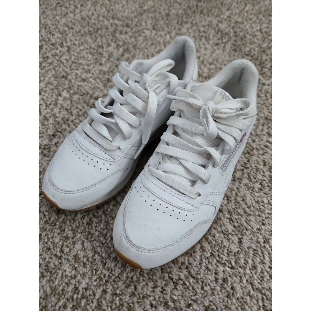 REEBOK Classic White Leather Sneakers 059503 Women’s Size 5